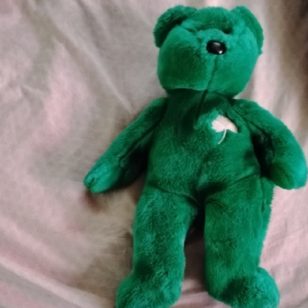 Ty Emerald Green Stuffed Bear